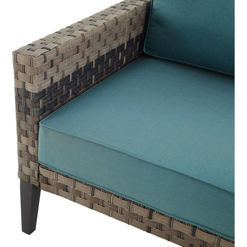 kitty hawk blue outdoor chair   