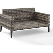 kitty hawk blue outdoor loveseat   
