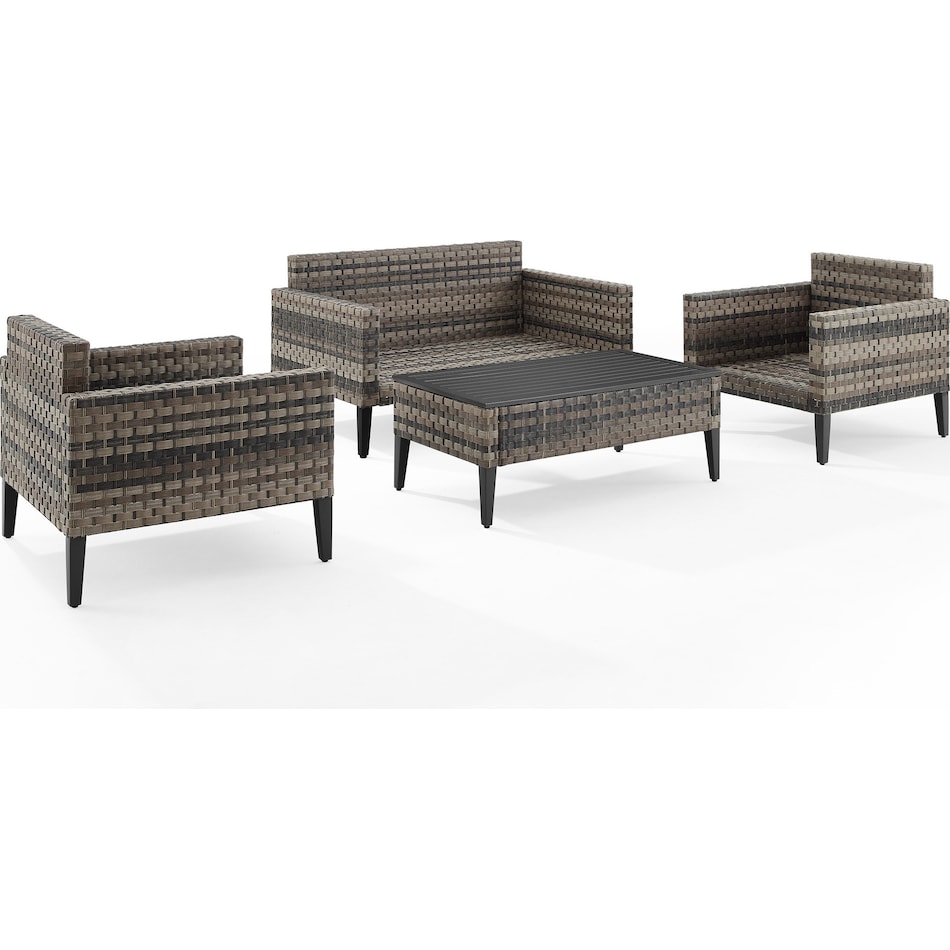 kitty hawk blue outdoor sofa set   