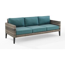 kitty hawk blue outdoor sofa   