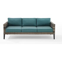 kitty hawk blue outdoor sofa   