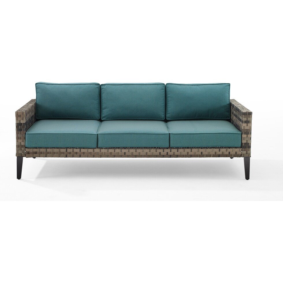 kitty hawk blue outdoor sofa   