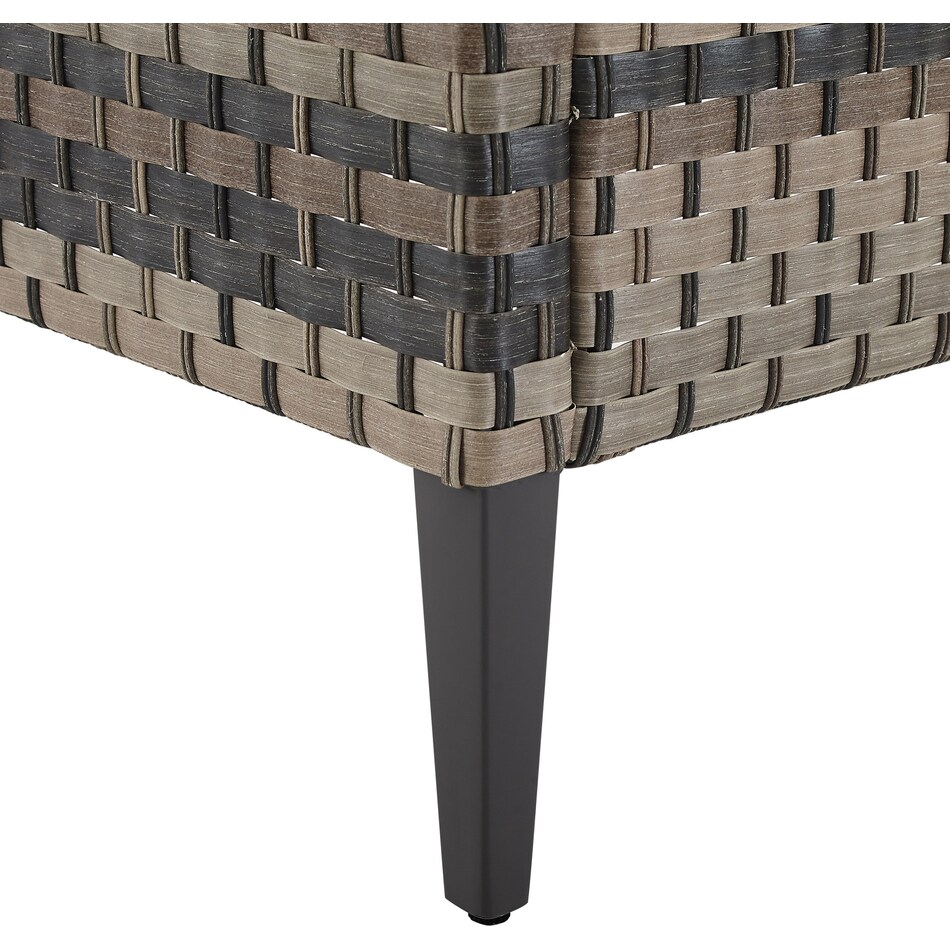 kitty hawk dark brown outdoor coffee table   
