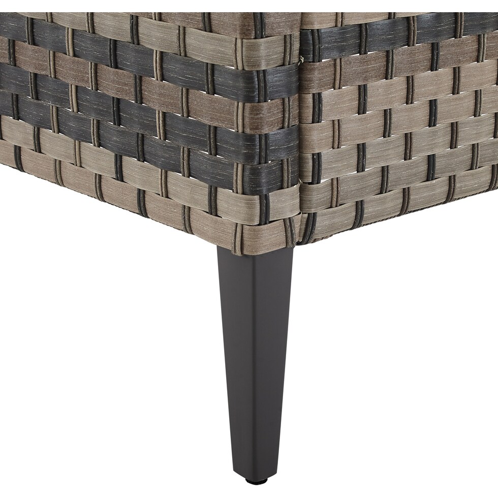 kitty hawk dark brown outdoor end table   