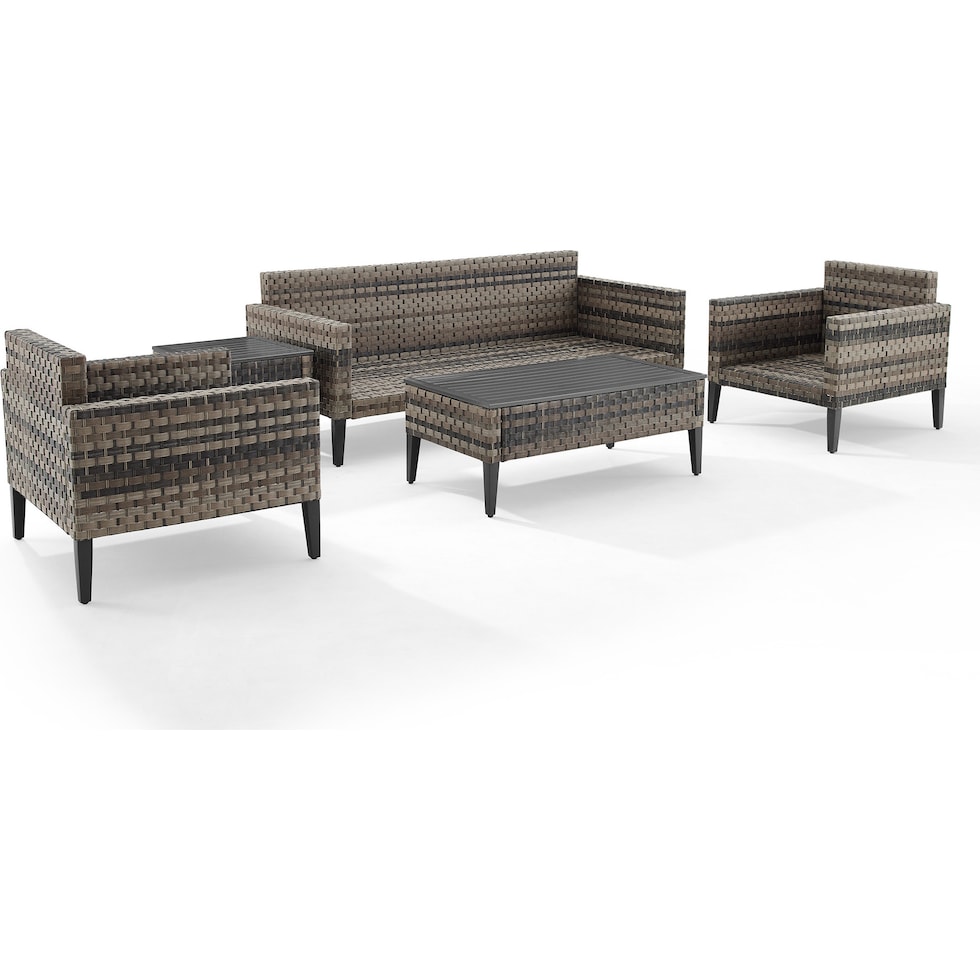 kitty hawk taupe outdoor sofa set   