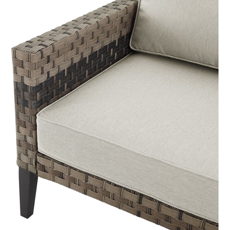 kitty hawk taupe outdoor sofa   