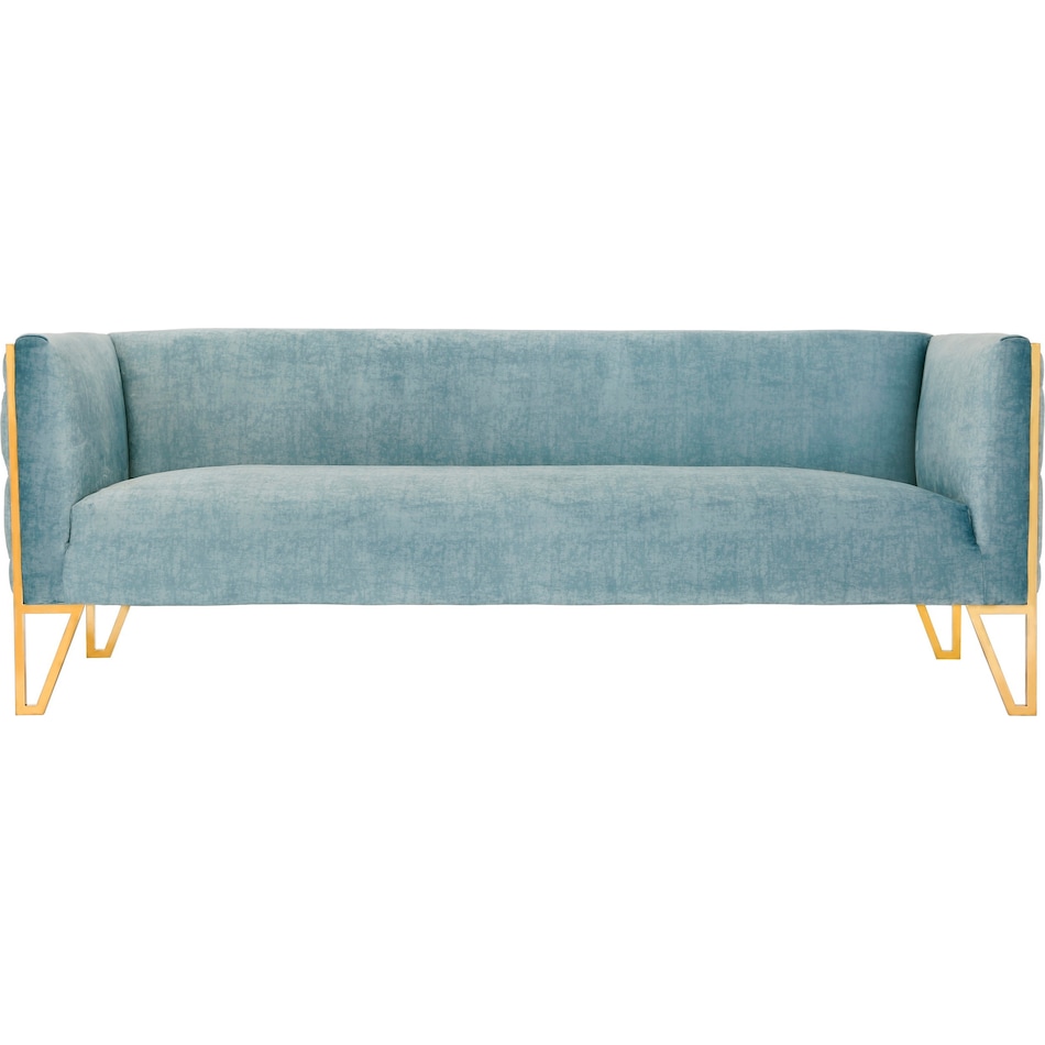 knightley blue gold sofa   