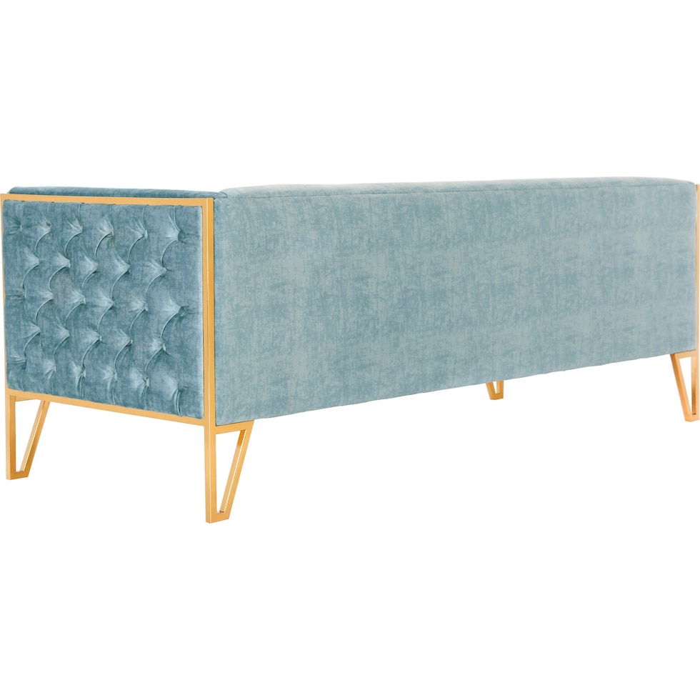 knightley blue gold sofa   