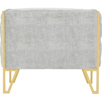 knightley gray gold accent chair   