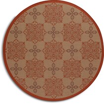 knot red outdoor area rug   