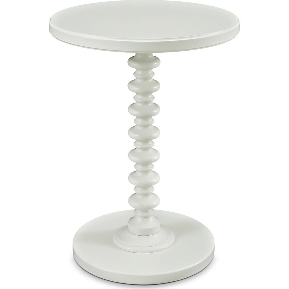 kobi white accent table   