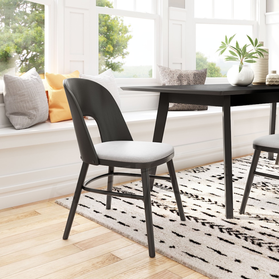 kodan black dining chair   