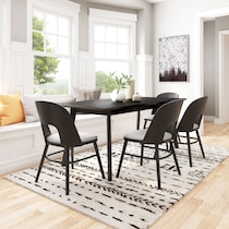 kodan black dining chair   