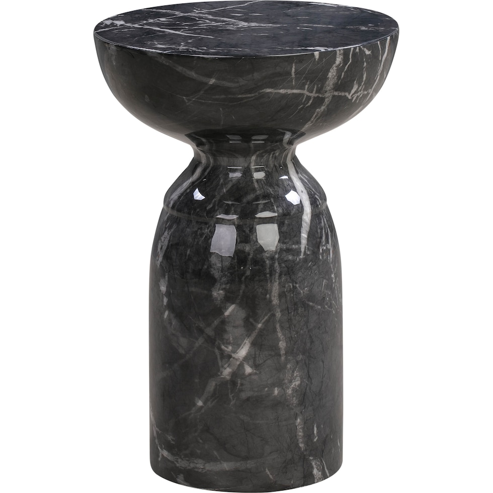 koi black accent table   