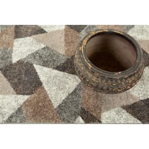 kolden brown gray light gray area rug  x    