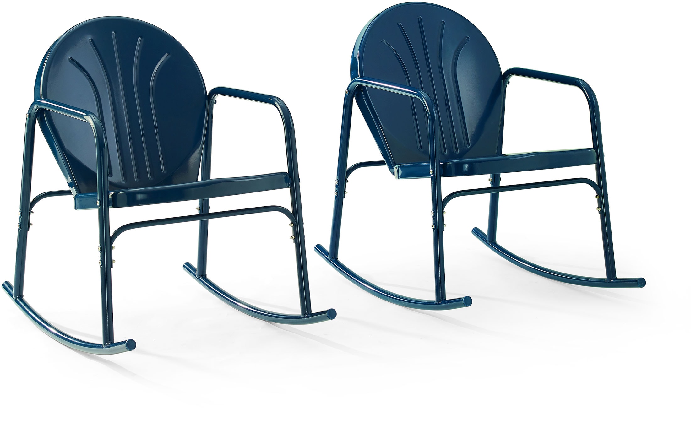 Outdoor metal discount rocking chair set