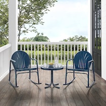 kona blue outdoor chair set   