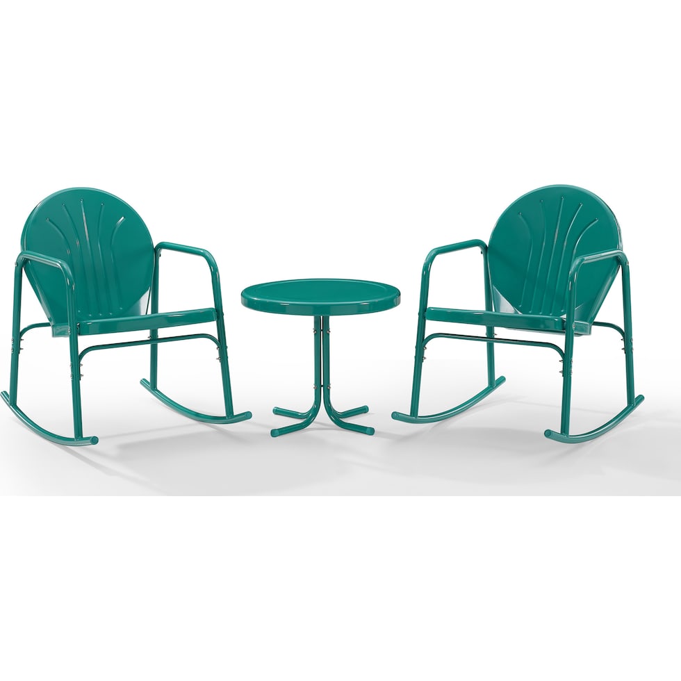kona blue outdoor chair set   