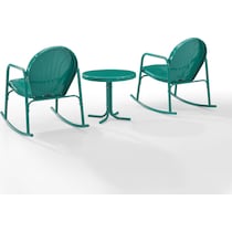 kona blue outdoor chair set   
