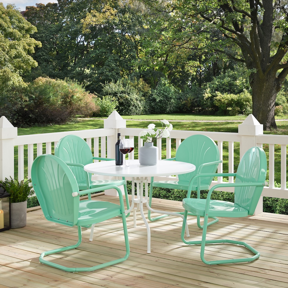 kona blue outdoor dinette   