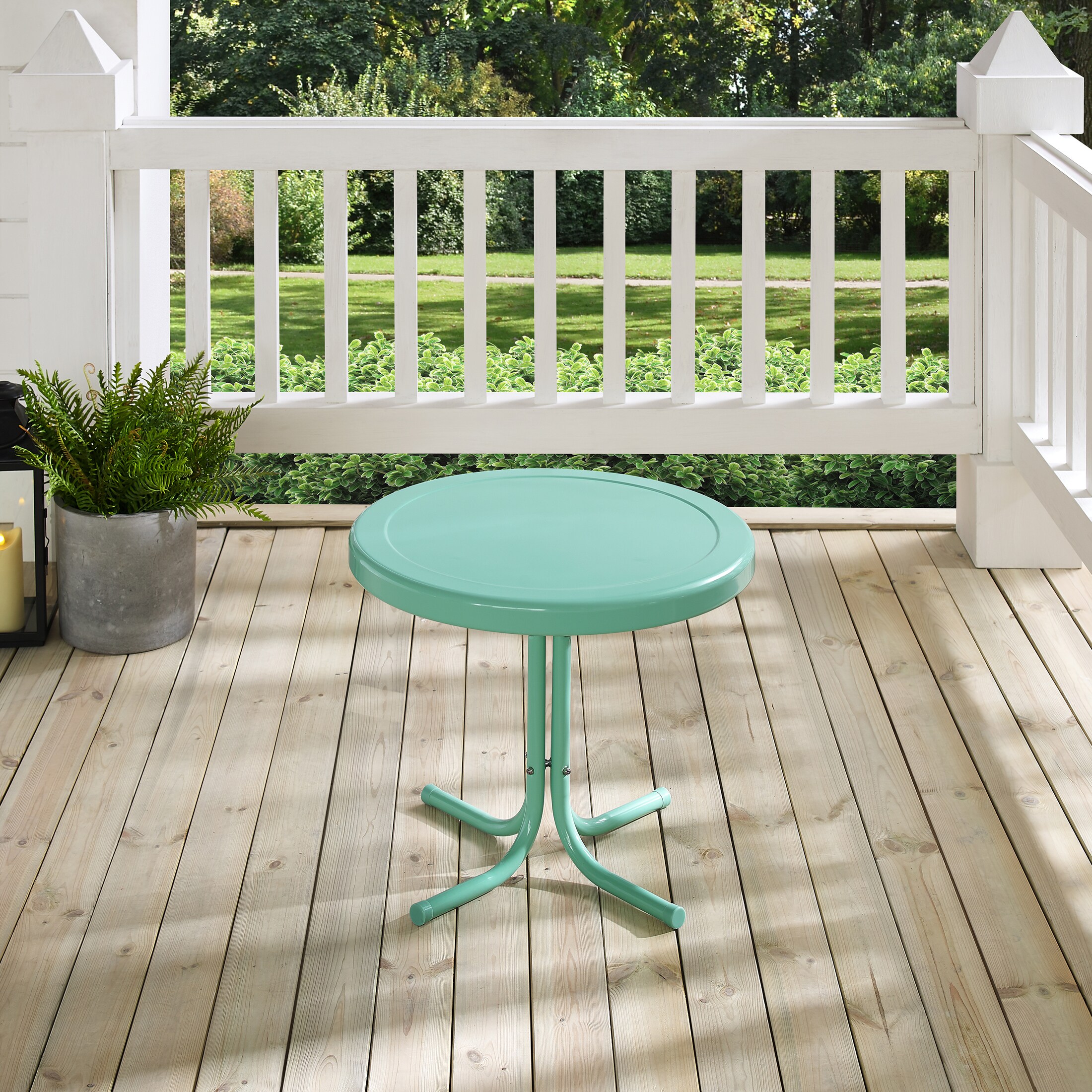 Aqua outdoor deals side table