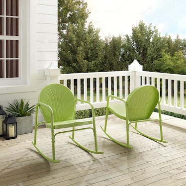 Kona Set of 2 Outdoor Rocking Chairs - Key Lime