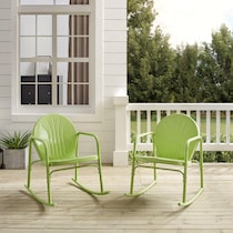 kona green outdoor chair set   