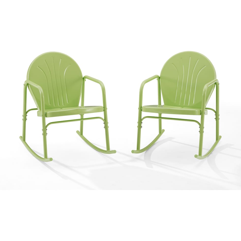 kona green outdoor chair set   