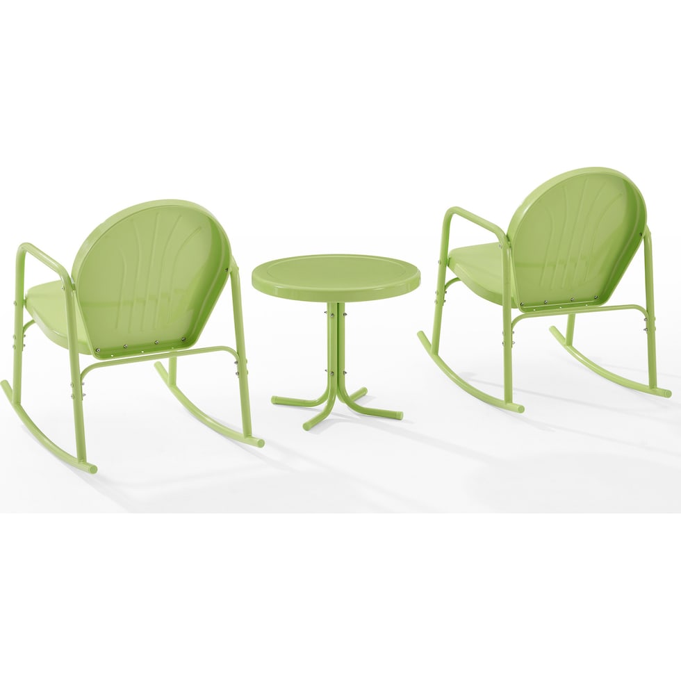 kona green outdoor chair set   