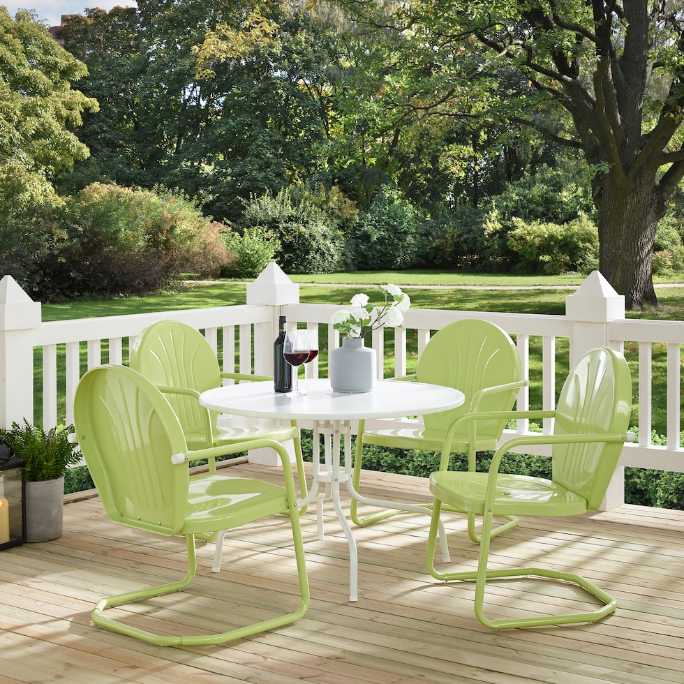 kona green outdoor dinette   