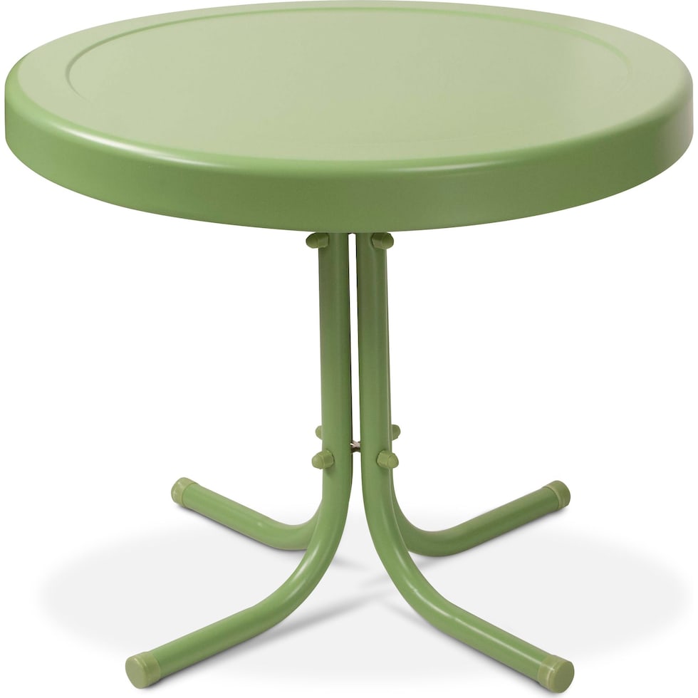 kona green outdoor end table   