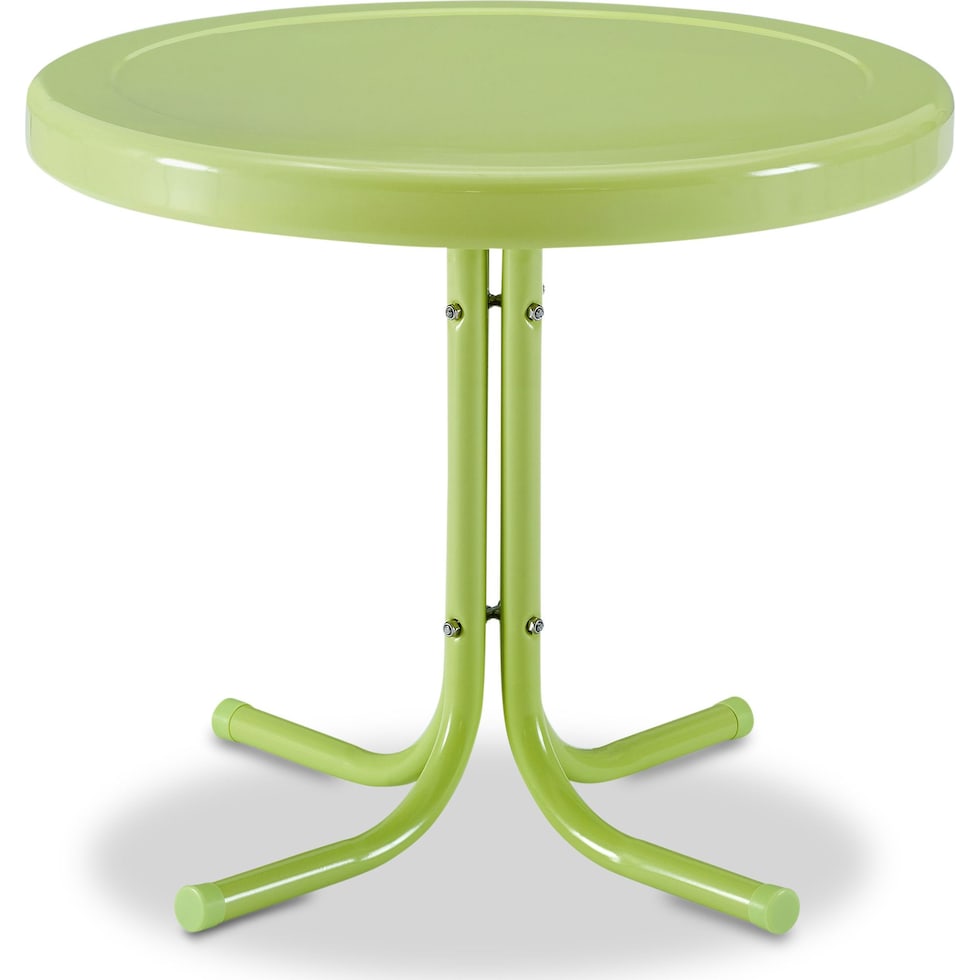 kona green outdoor end table   