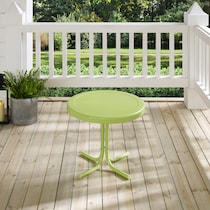 kona green outdoor end table   