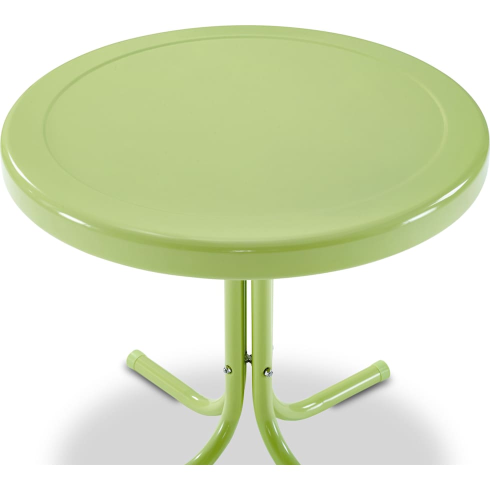 kona green outdoor end table   