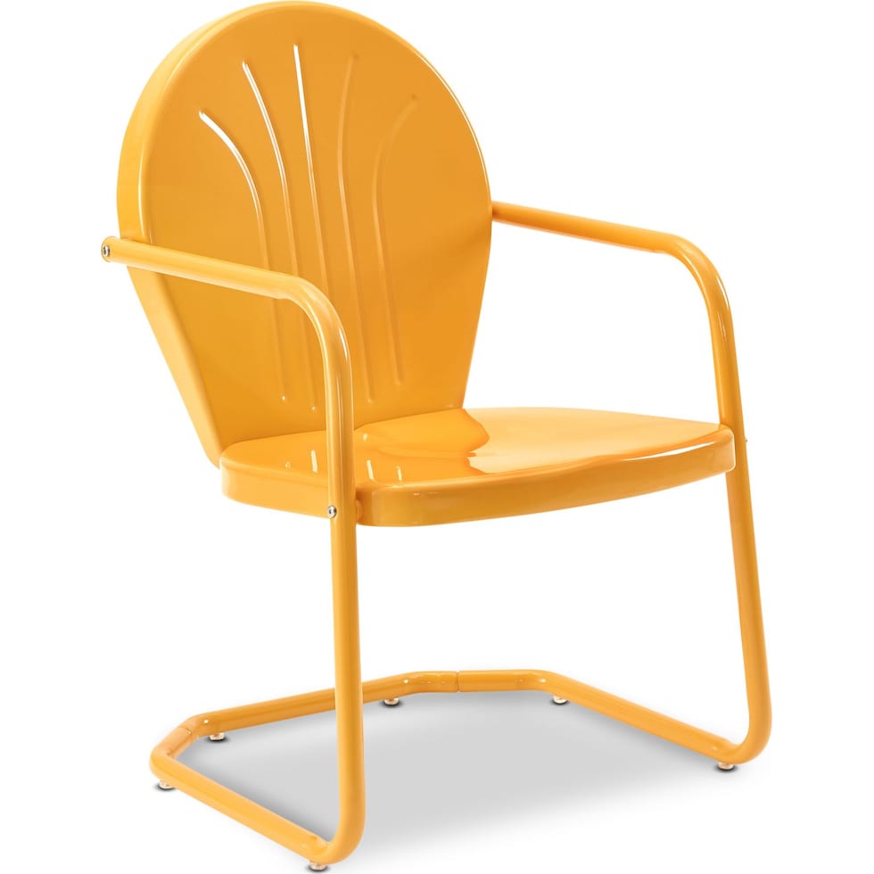 kona orange outdoor chair   