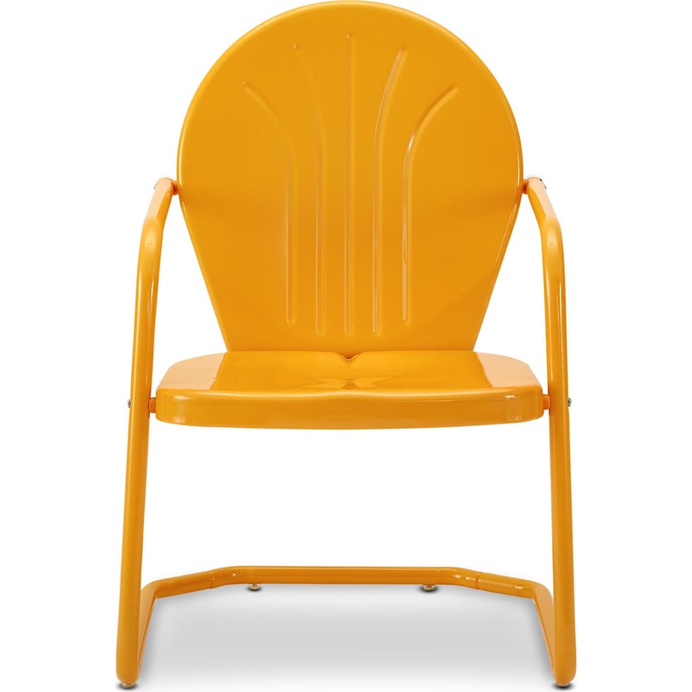 kona orange outdoor chair   