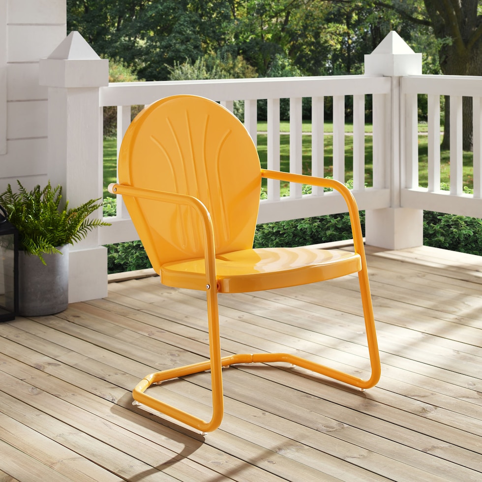 kona orange outdoor chair   