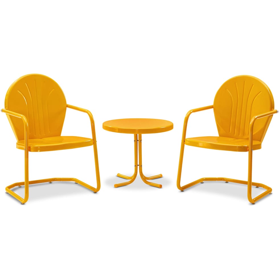 kona orange outdoor dinette   