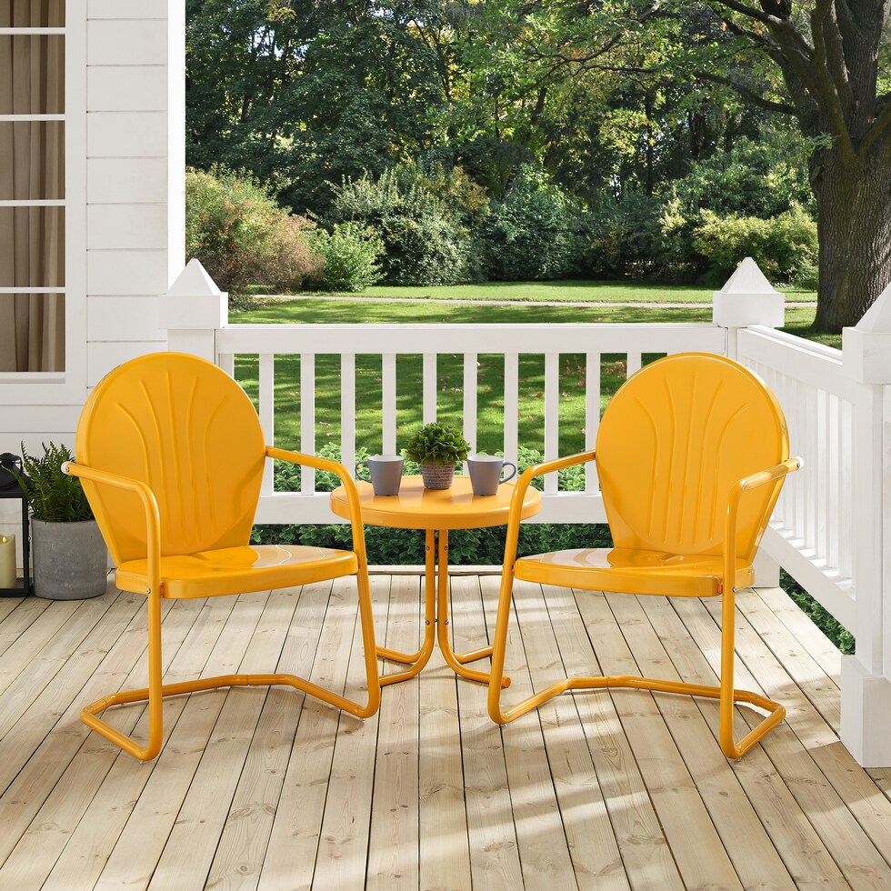 kona orange outdoor dinette   