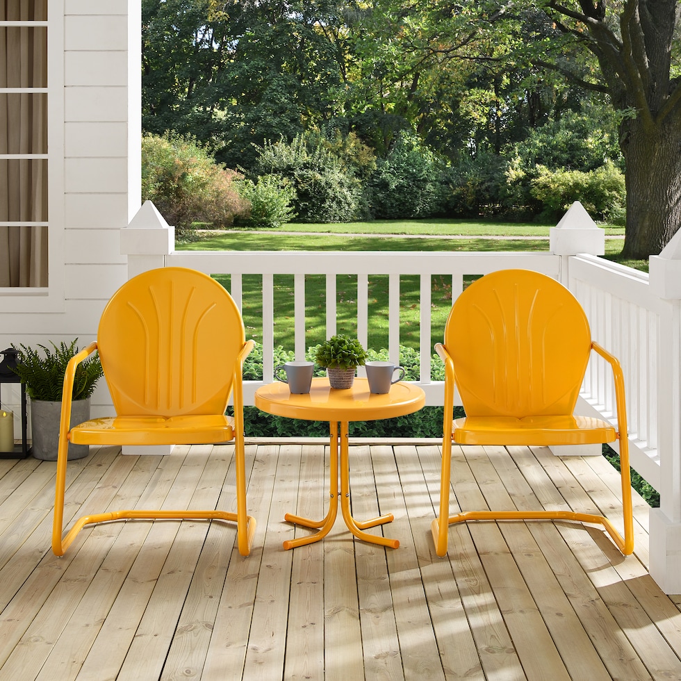 kona orange outdoor dinette   
