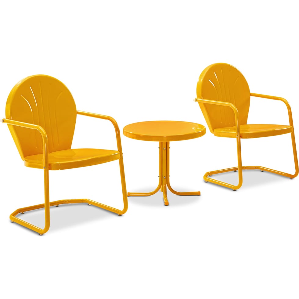 kona orange outdoor dinette   