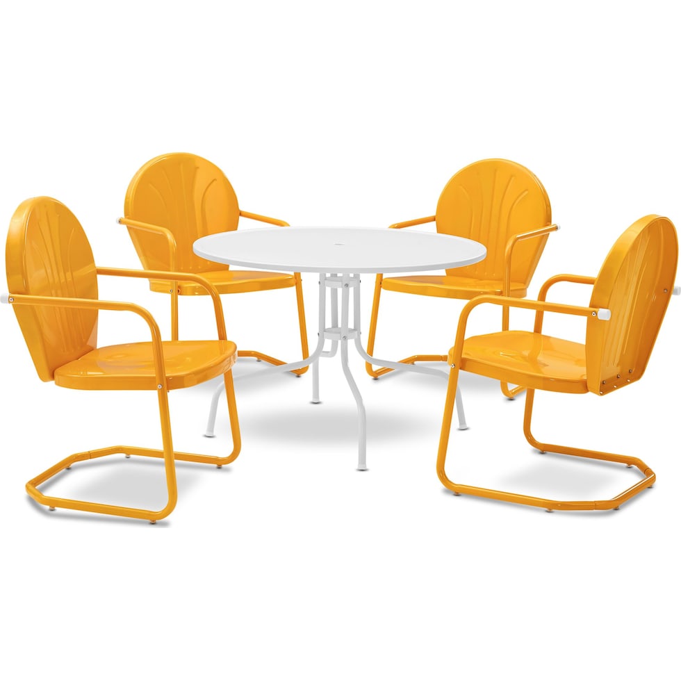 kona orange outdoor dinette   