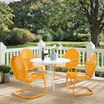 kona orange outdoor dinette   