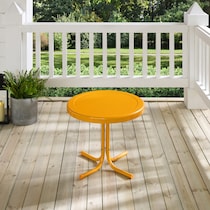 kona orange outdoor end table   
