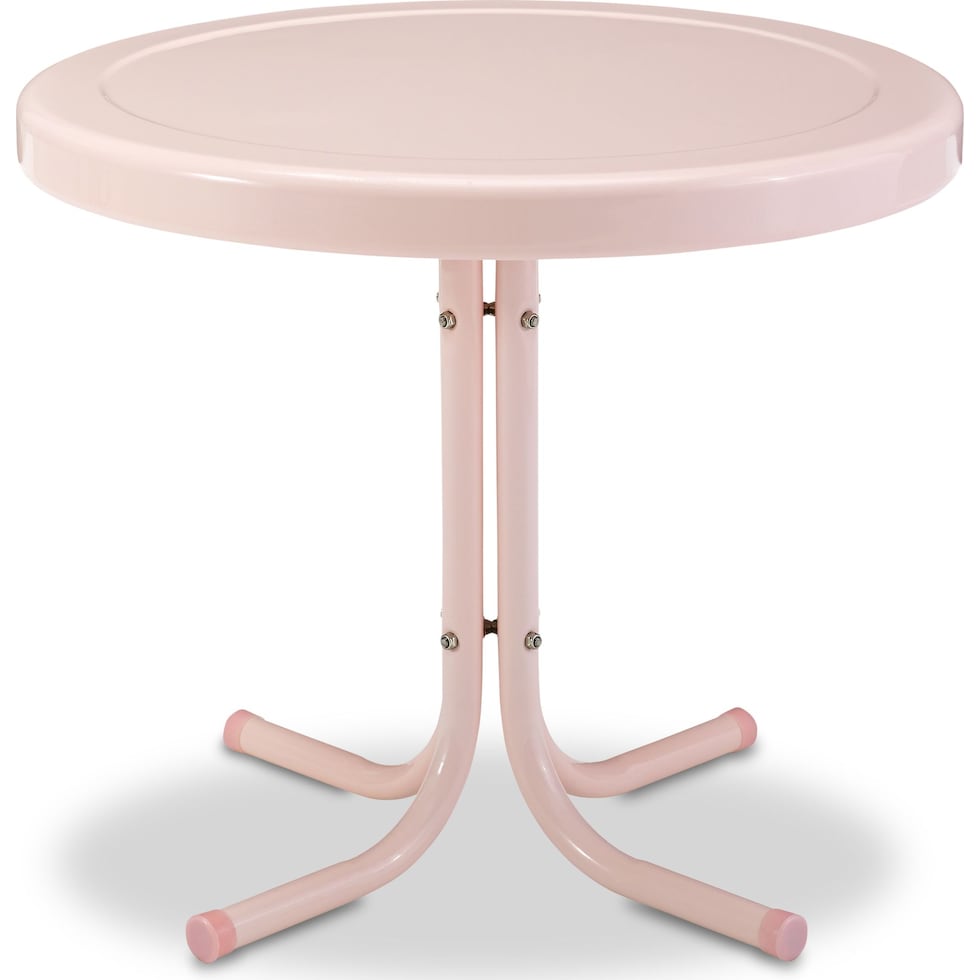 kona pink outdoor end table   