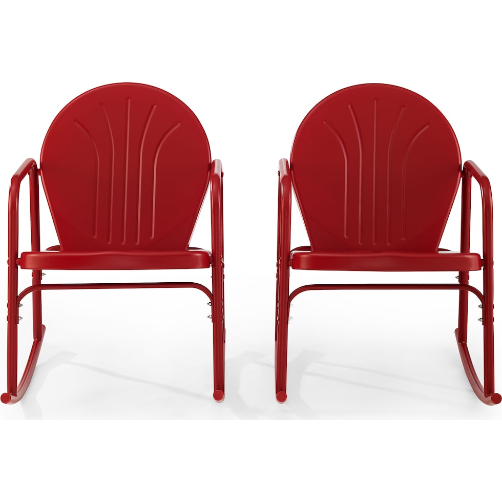 kona red outdoor chair set   