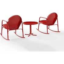 kona red outdoor chair set   