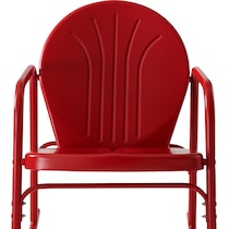 kona red outdoor chair set   