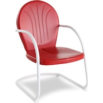 kona red outdoor chair   