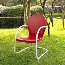 kona red outdoor chair   